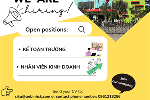 GÓC TUYỂN DỤNG : CÔNG TY CỔ PHẦN CƠ KHÍ VÀ DỊCH VỤ THƯƠNG MẠI AN BÌNH TUYỂN DỤNG GẤP CÁC VỊ TRÍ 